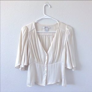 Beige Satin Blouse